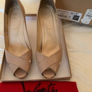 Shelley 90 Nude Patent Heels